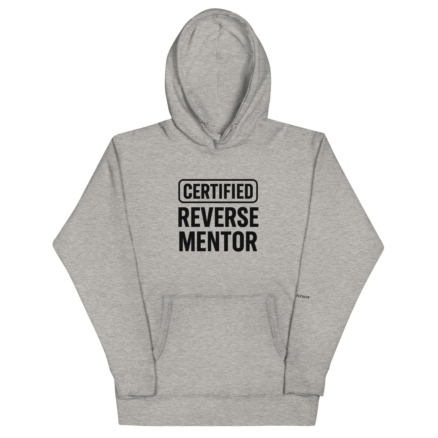 Certified Reverse Mentor Unisex Premium Pullover Hoodie - Carbon Grey