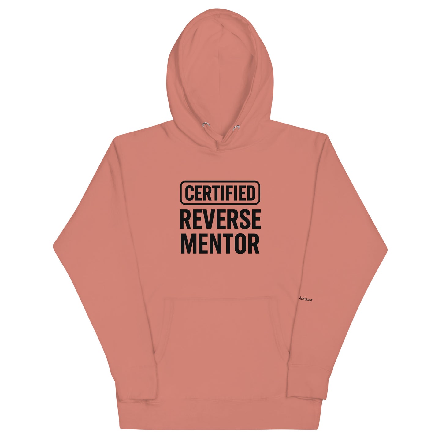 Certified Reverse Mentor Unisex Premium Pullover Hoodie - Dusty Rose