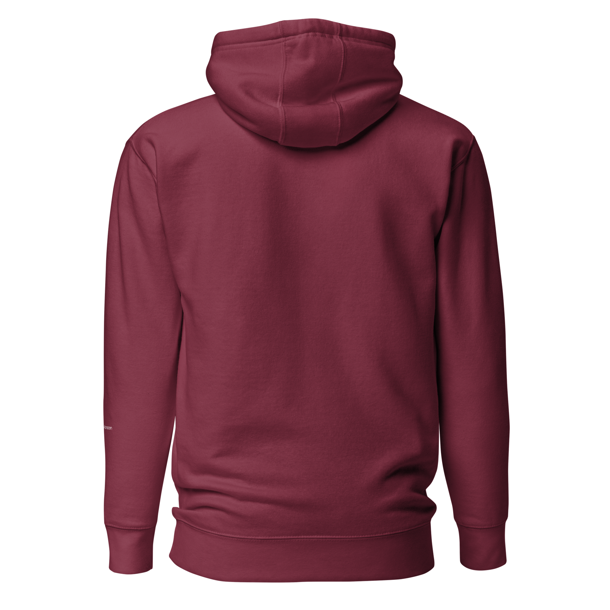 Pumpkin Spiced Unisex Premium Pullover Hoodie Back - Maroon