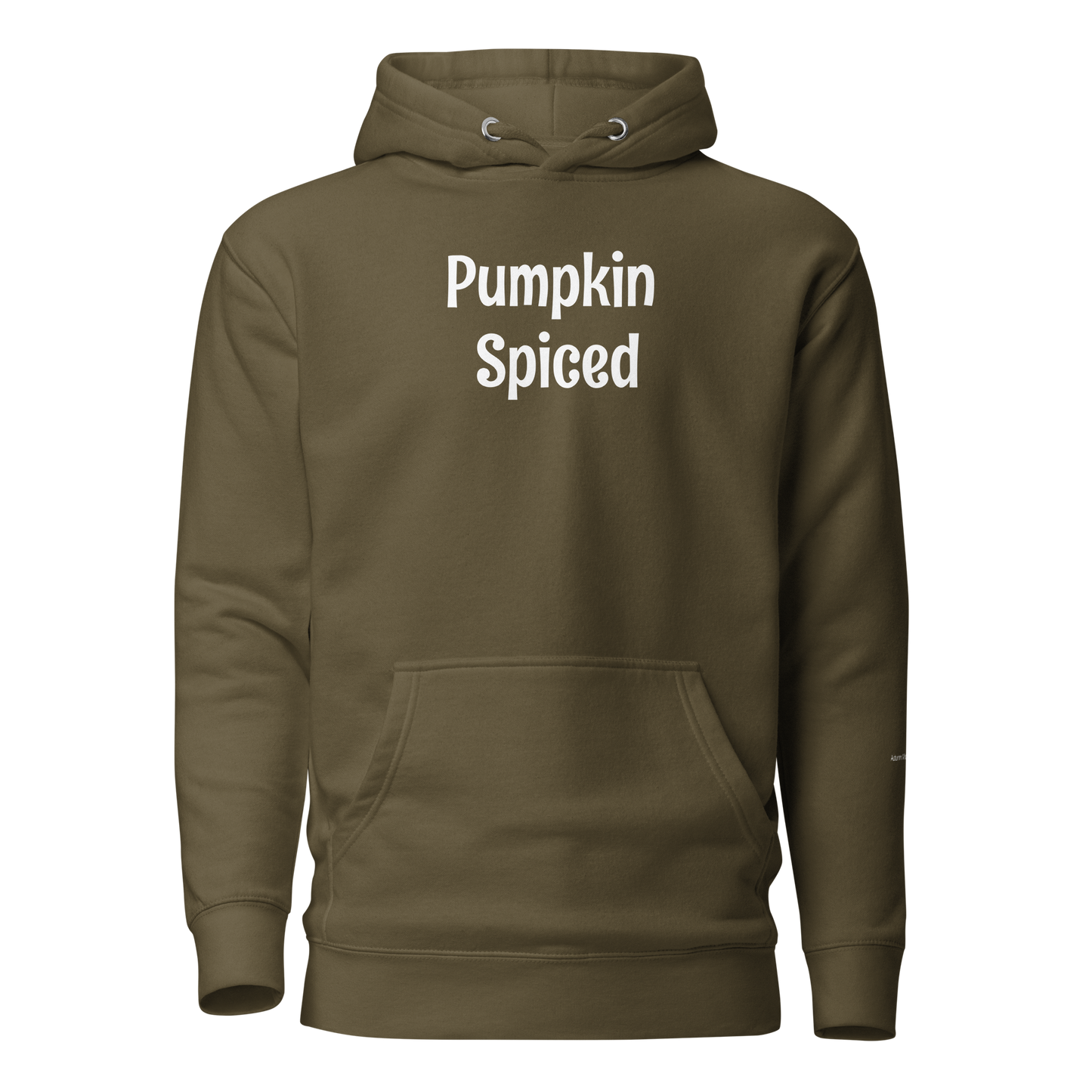 Pumpkin Spiced Unisex Premium Pullover Hoodie - Military Green