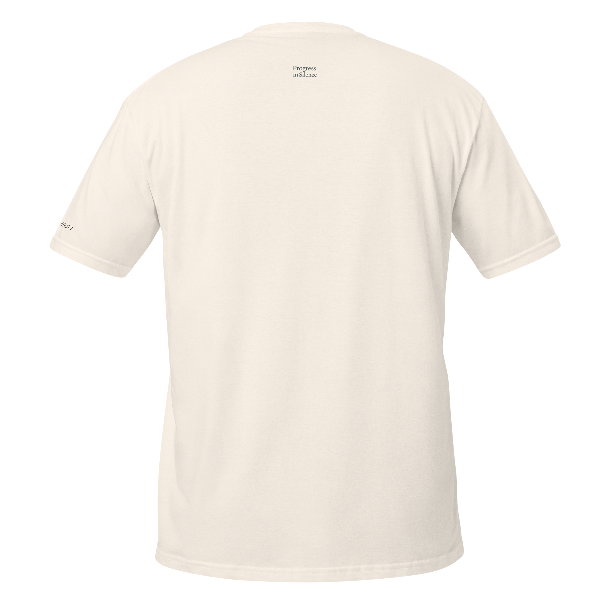 Beige t-shirt on a white background