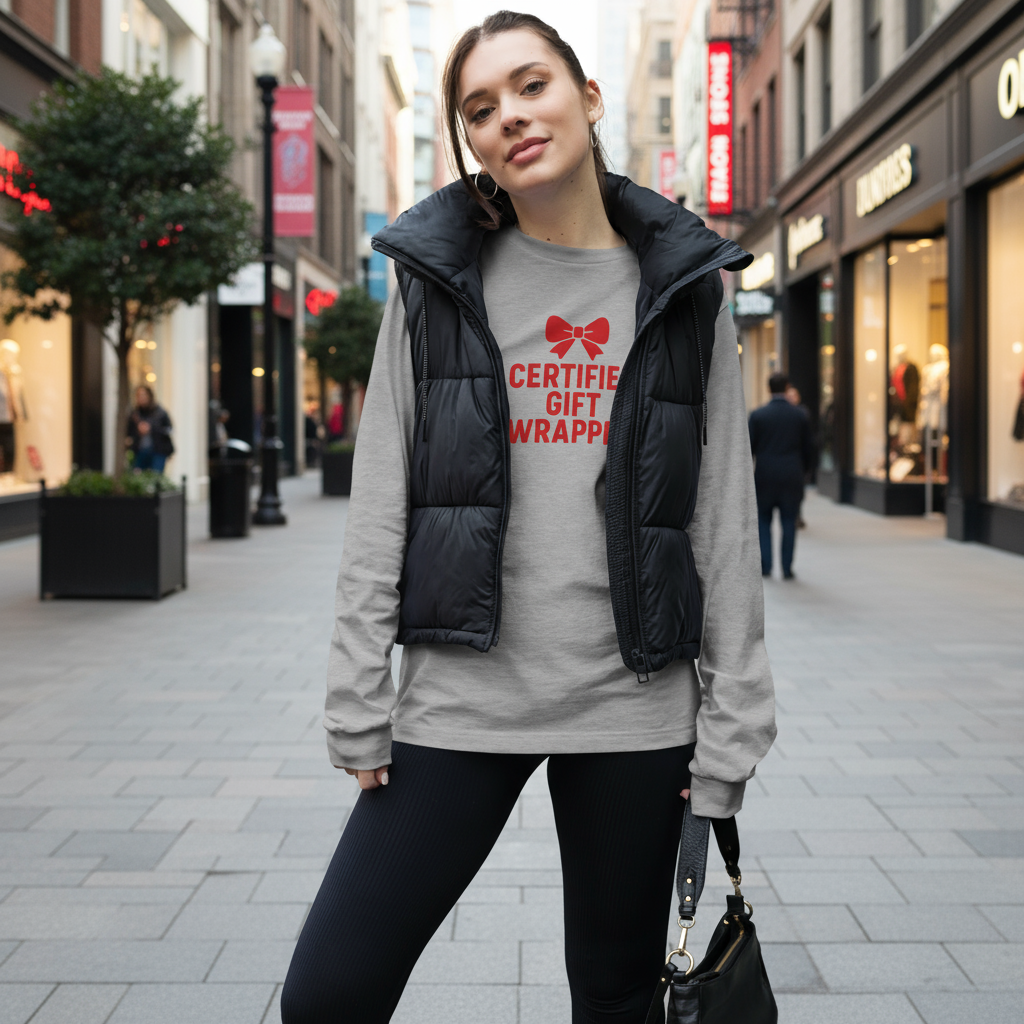 Certified Gift Wrapper Long Sleeve Tee