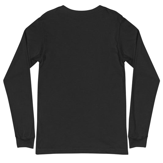 Black long-sleeve shirt on a white background