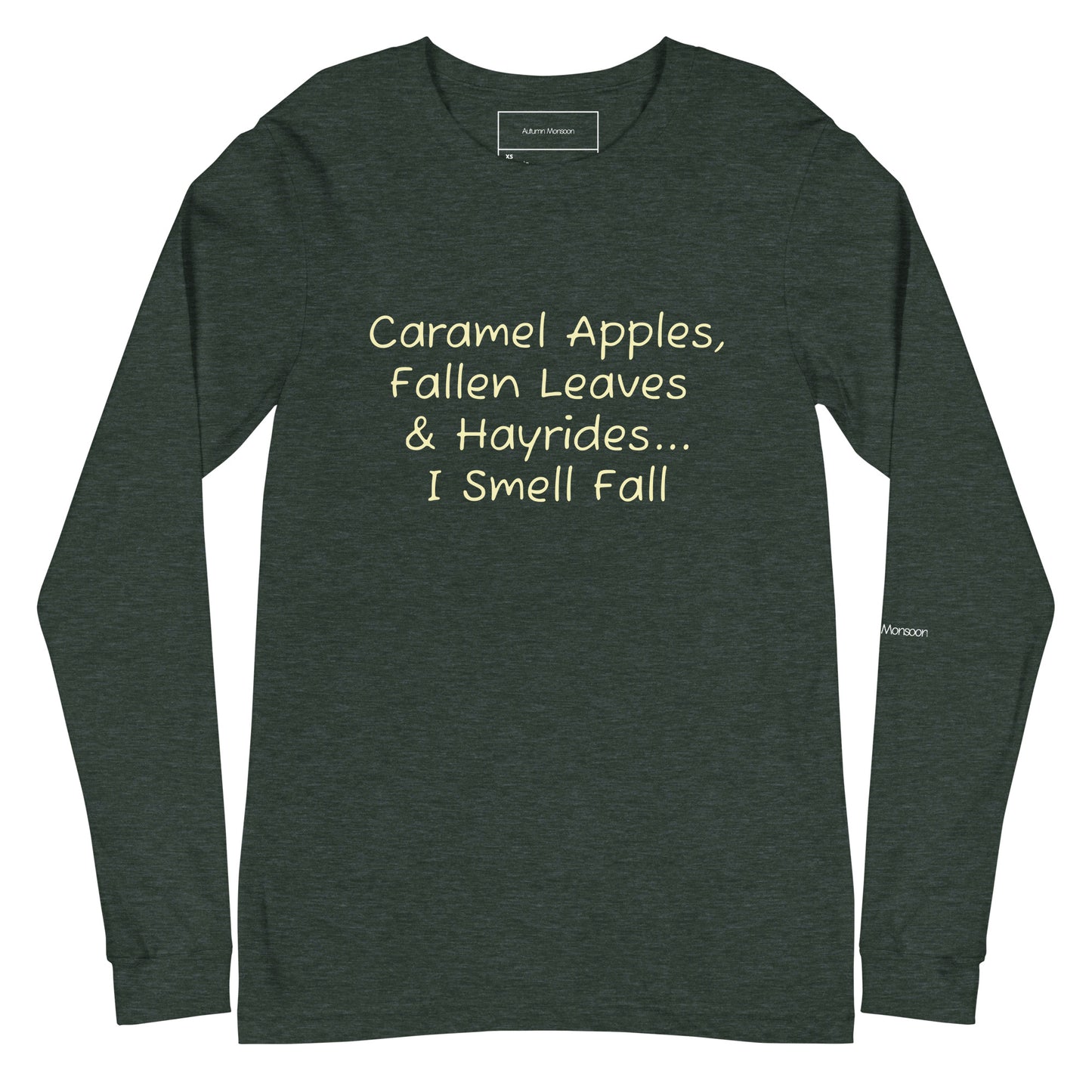I Smell Fall Unisex Long Sleeve Tee - Heather Forest