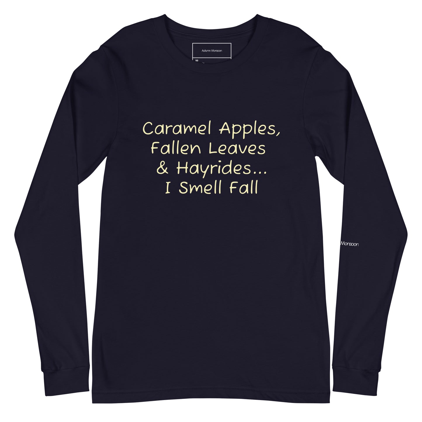 I Smell Fall Unisex Long Sleeve Tee - Navy