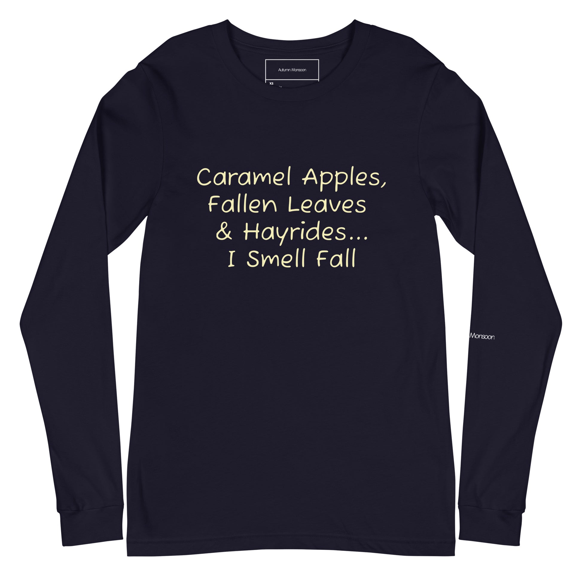 I Smell Fall Unisex Long Sleeve Tee - Navy