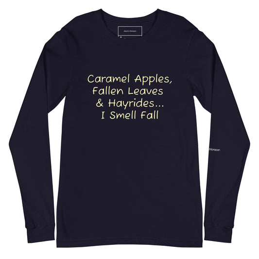 I Smell Fall Unisex Long Sleeve Tee - Navy