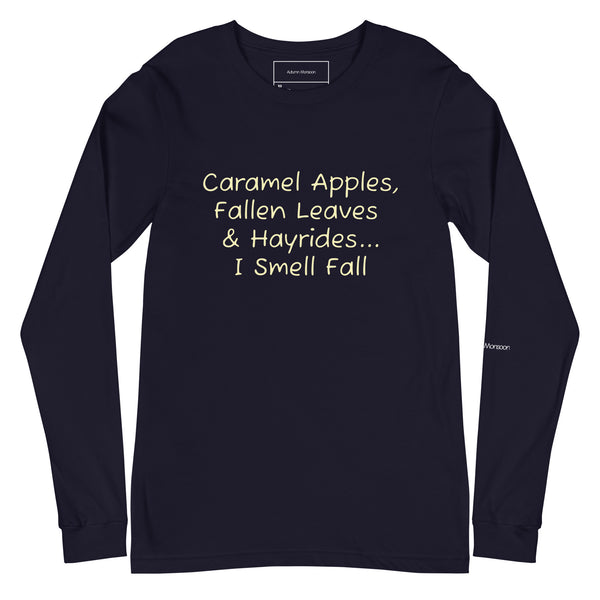 I Smell Fall Unisex Long Sleeve Tee - Navy