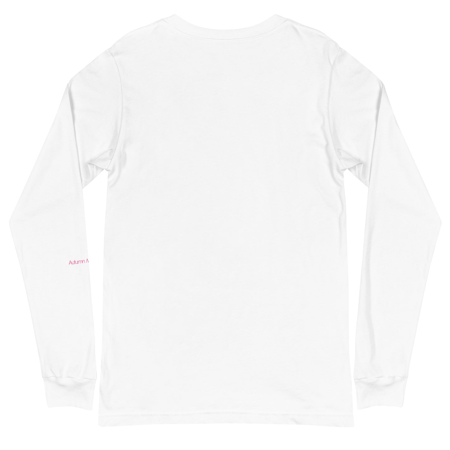 White long-sleeve shirt back