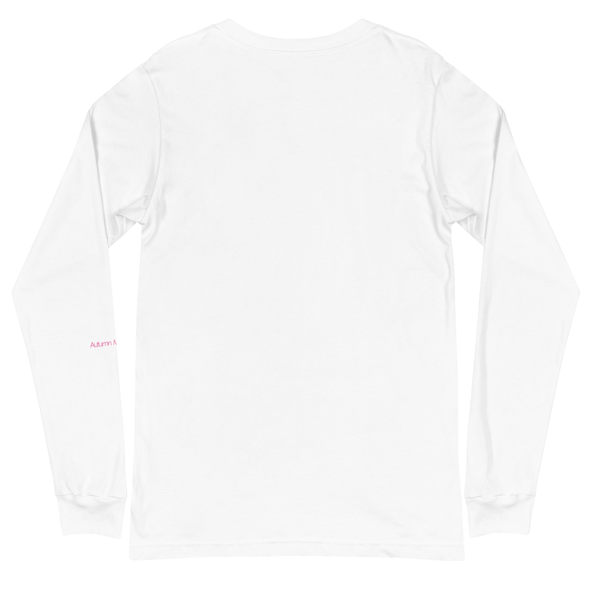 White long-sleeve shirt back