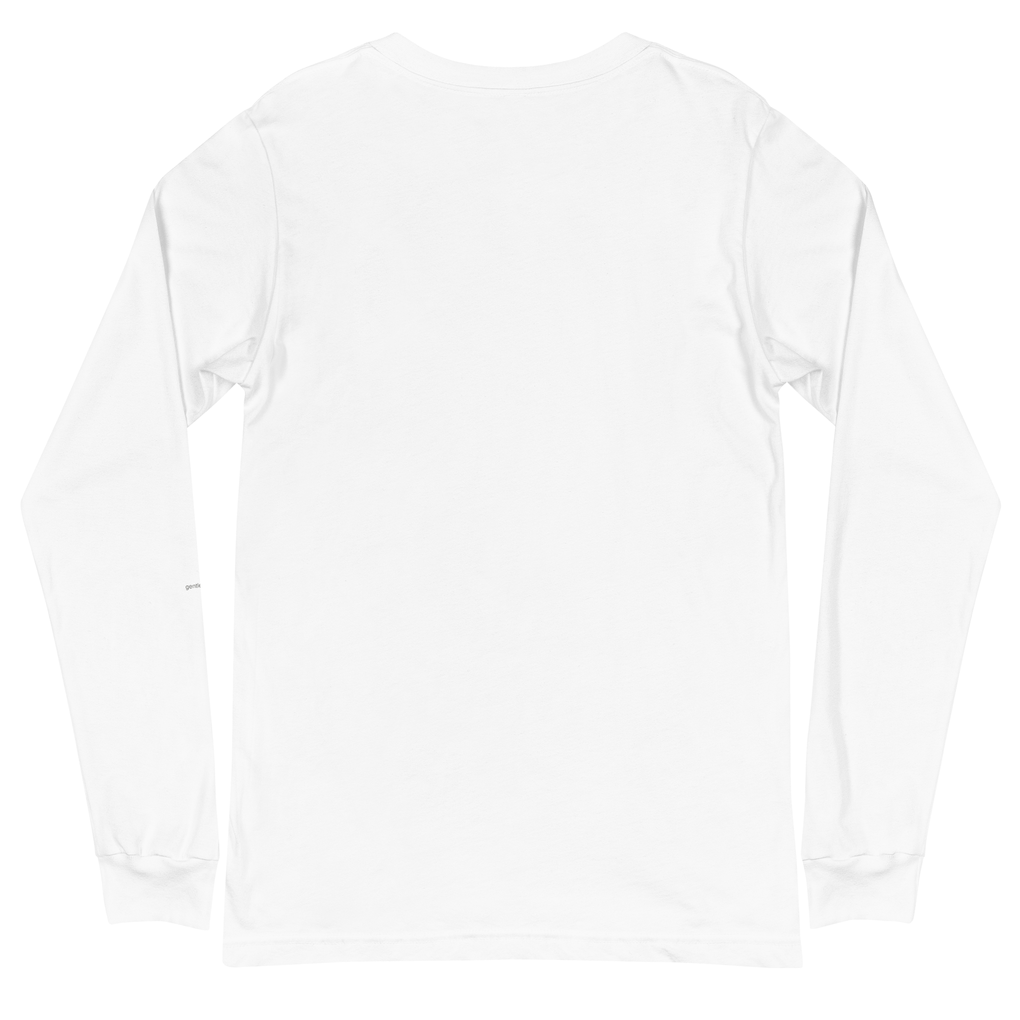 White long-sleeve shirt on a white background
