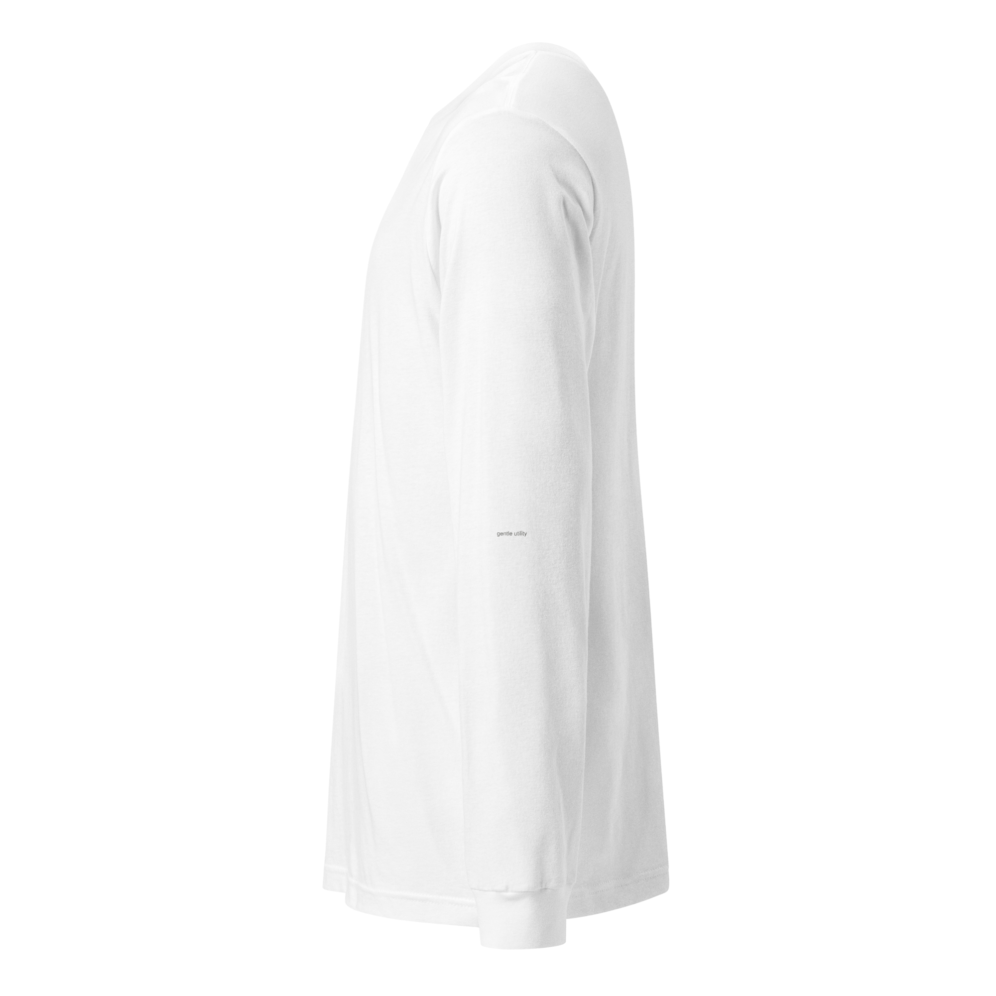 White long-sleeve shirt on a white background