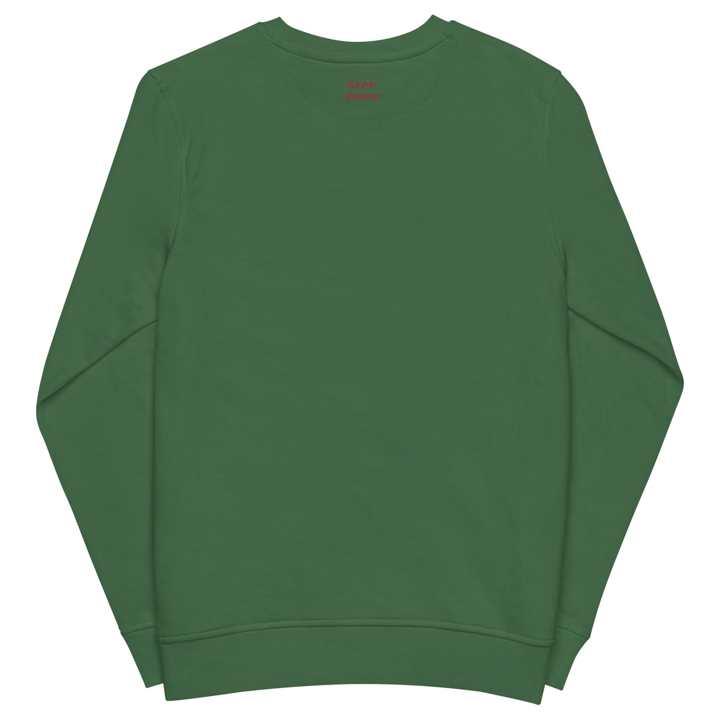 Green sweatshirt on a white background