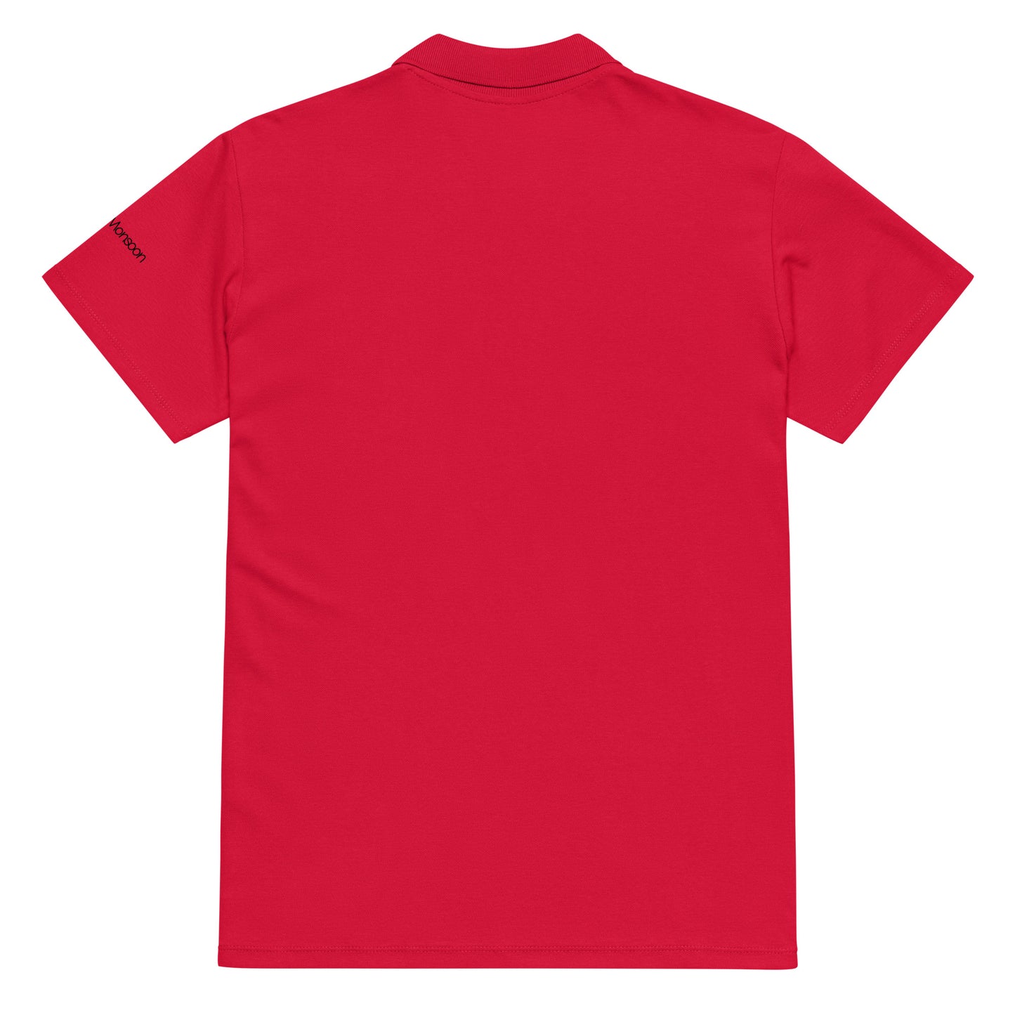 Red polo shirt back