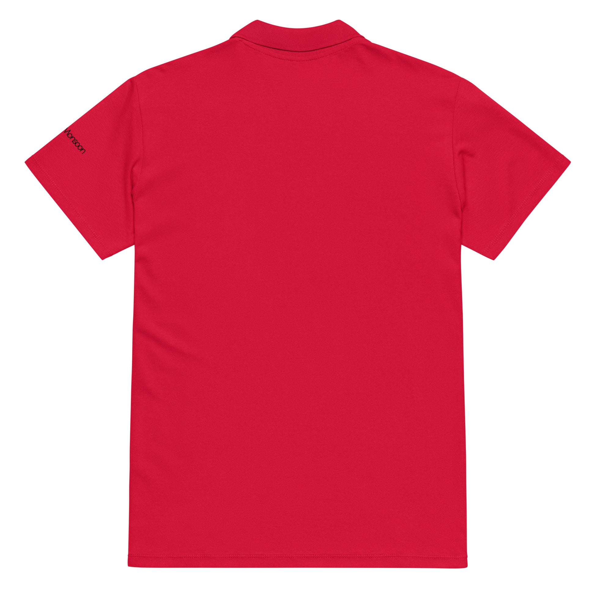 Red polo shirt back
