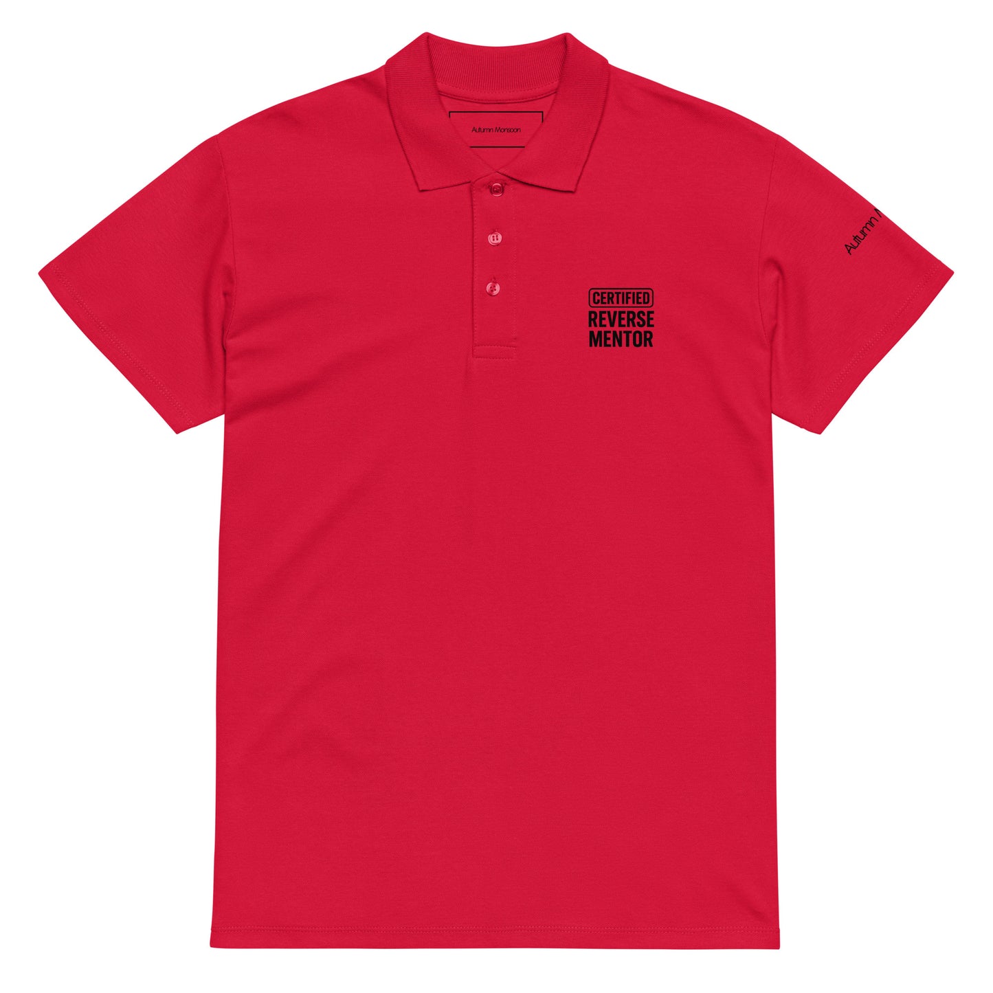 Certified Reverse Mentor Unisex Premium Polo - Red