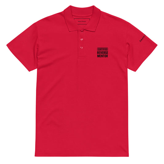 Certified Reverse Mentor Unisex Premium Polo - Red