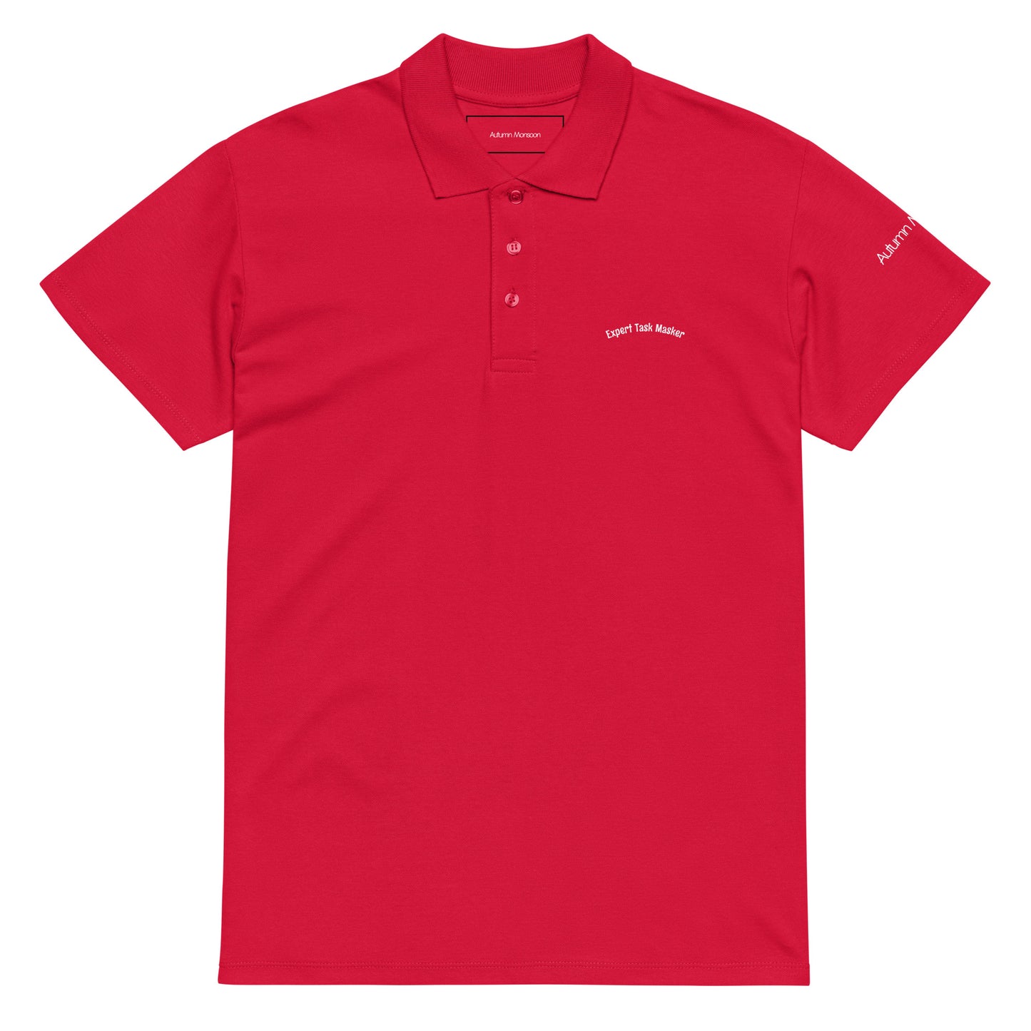 Expert Task Masker Unisex Premium Polo - Red