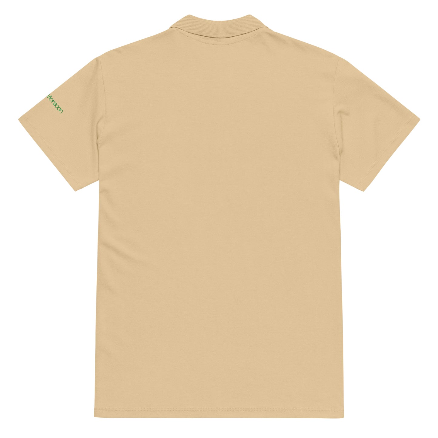 Beige polo shirt back