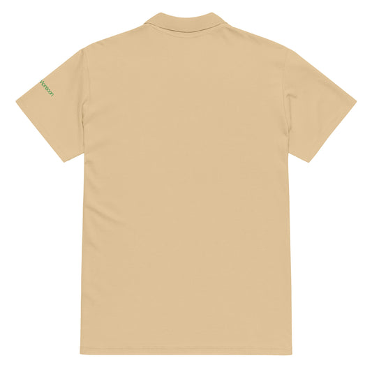Beige polo shirt back