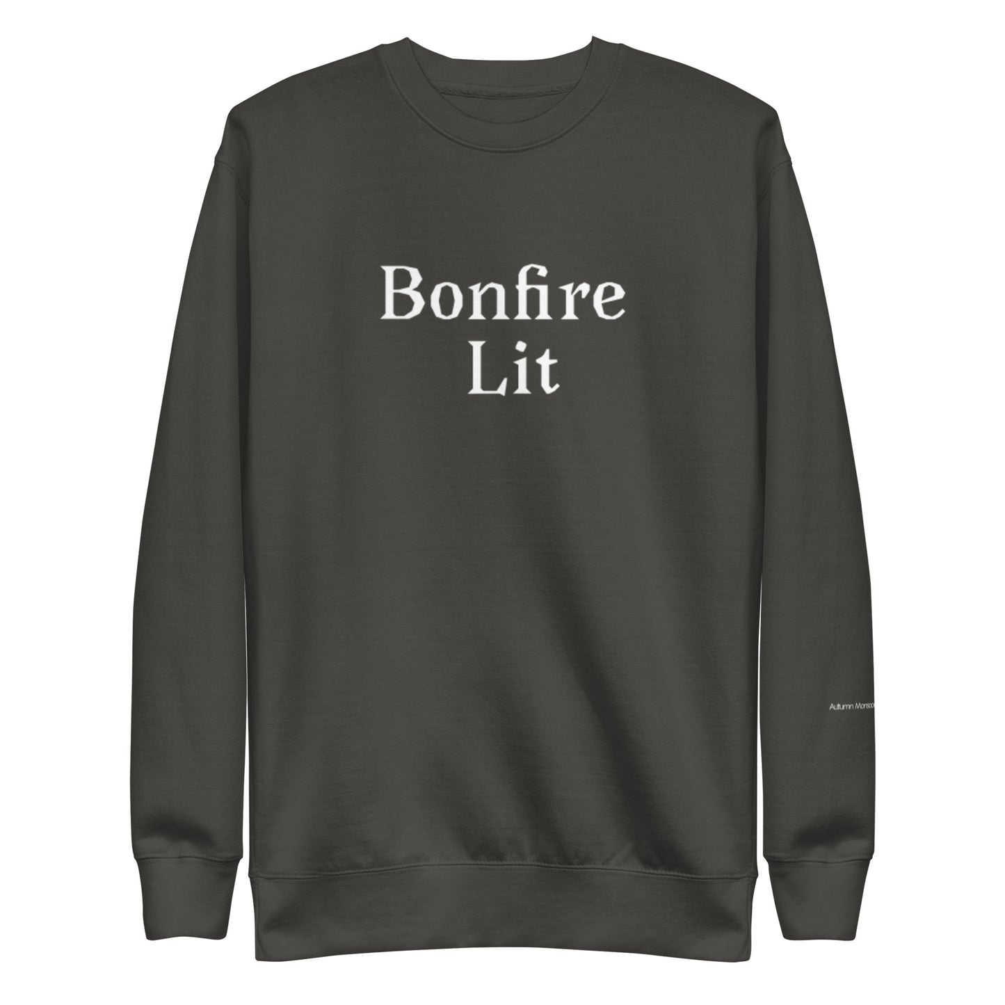 Bonfire Lit Unisex Premium Sweatshirt - Vintage Black