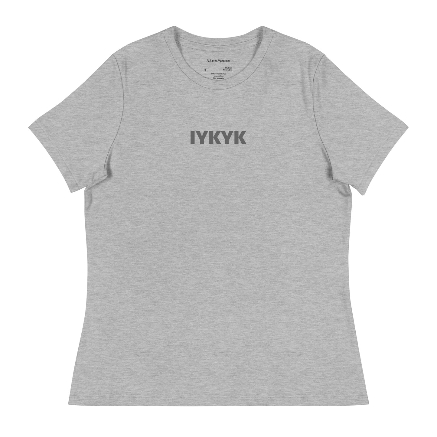 IYKYK Women's Relaxed Tee - Athletic Front