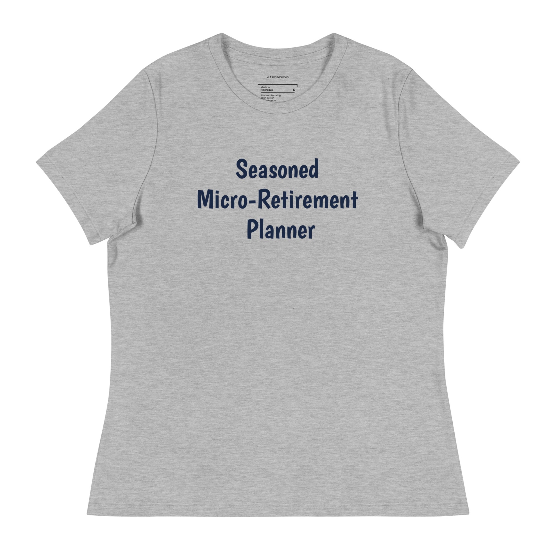 Seasoned Micro-Retirement Women's Relaxed Tee - Athletic Heather