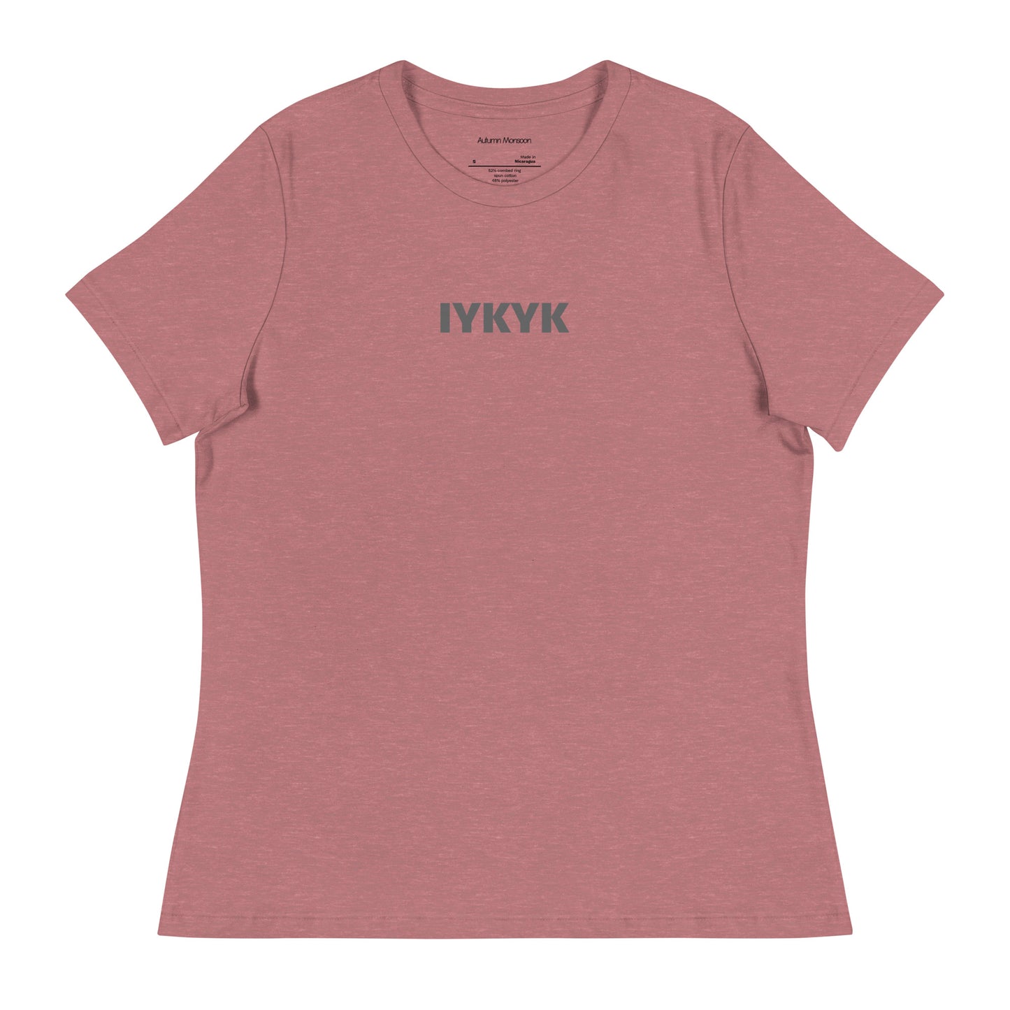 IYKYK Women's Relaxed Tee - Heather Mauve