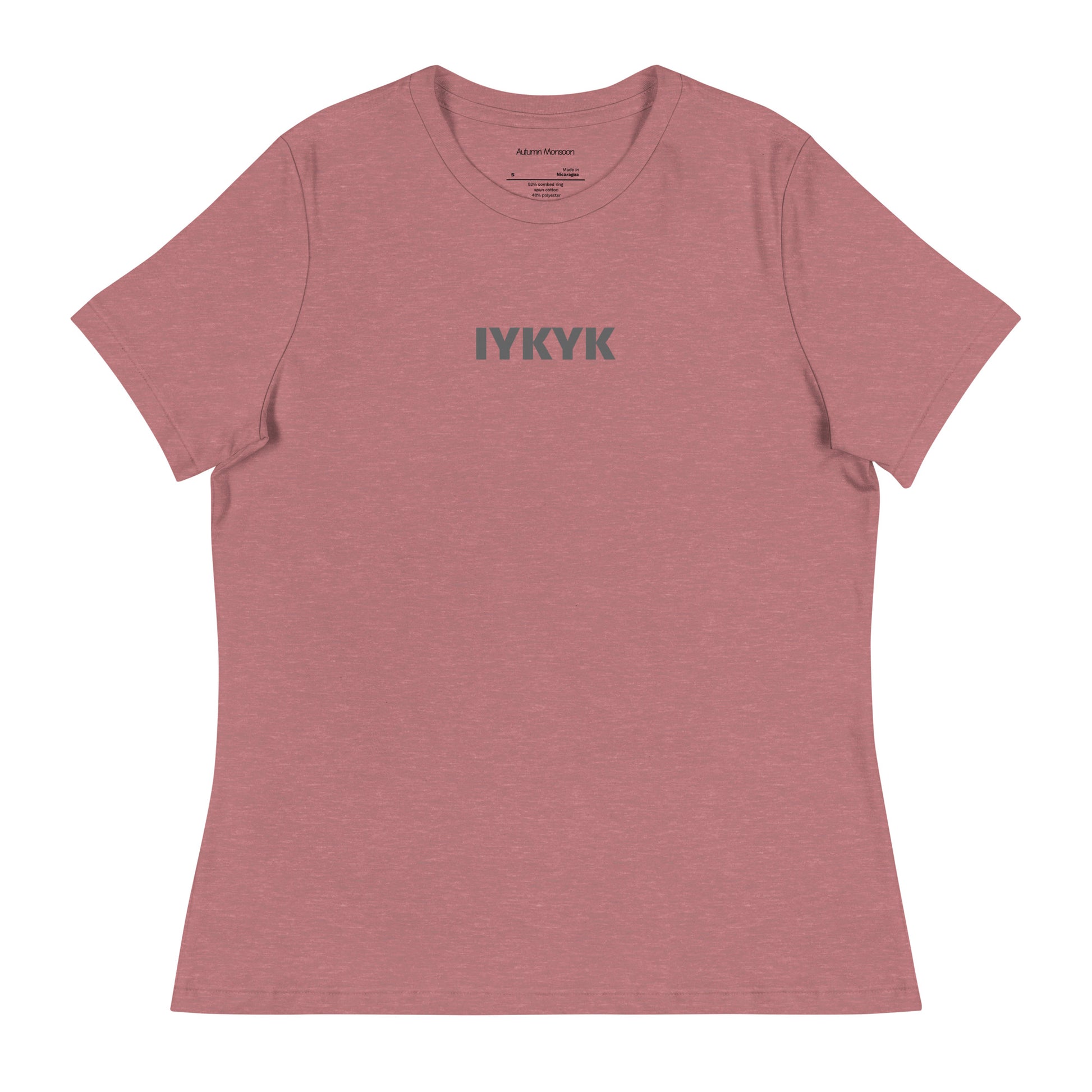 IYKYK Women's Relaxed Tee - Heather Mauve