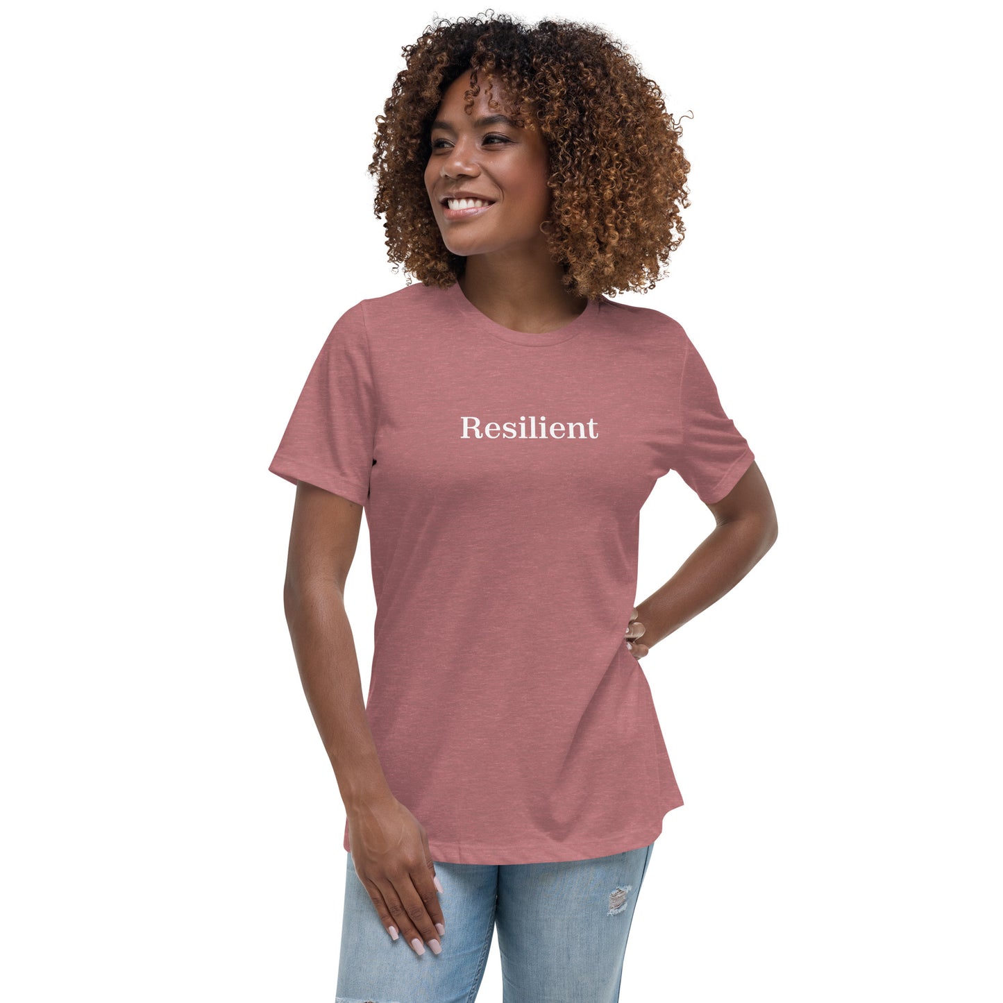 Resilient Women's Relaxed Tee - Heather Mauve