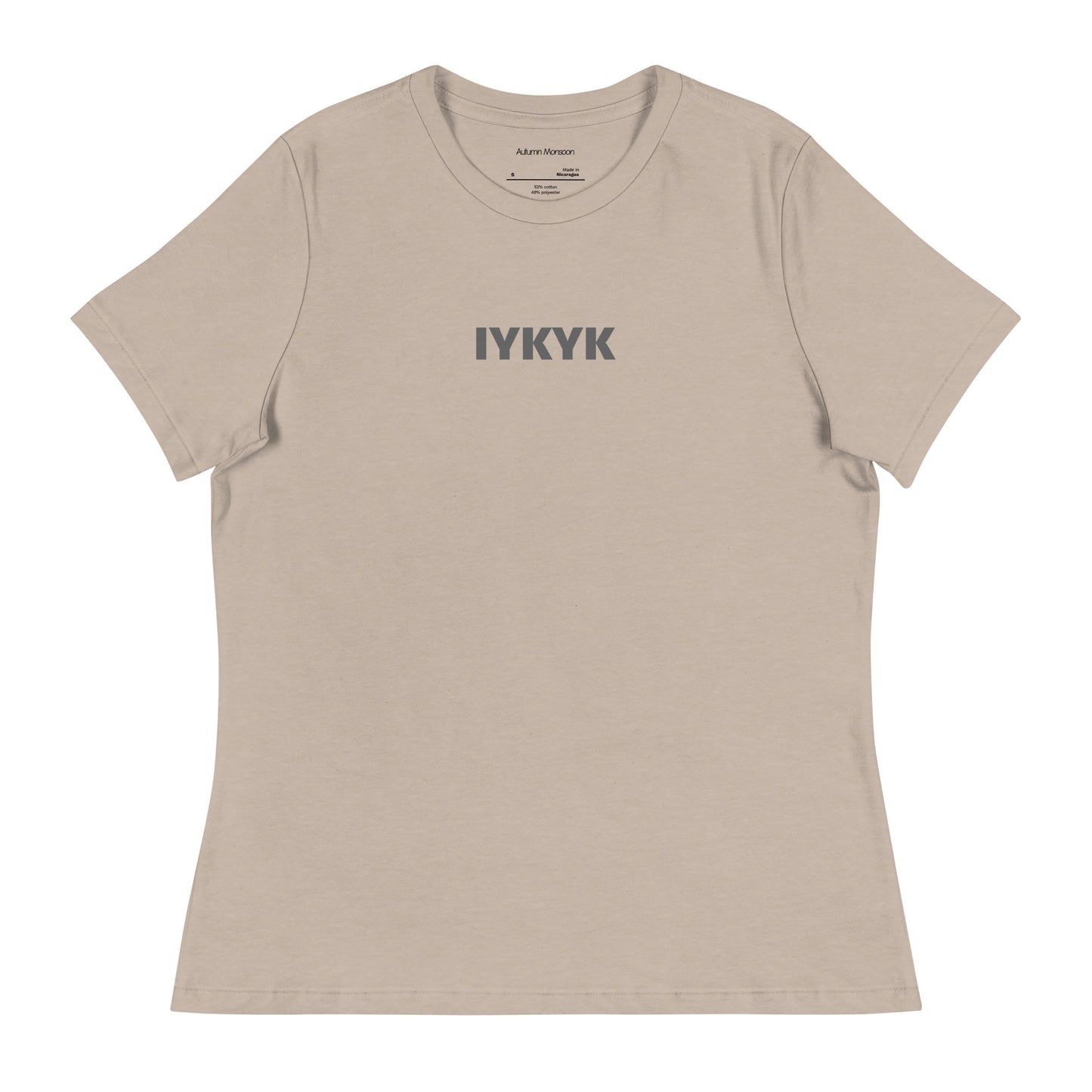 IYKYK Women's Relaxed Tee - Heather Stone