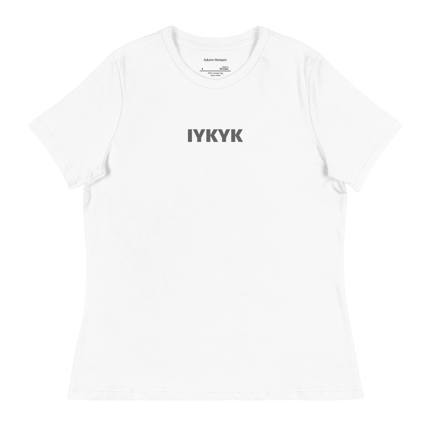 IYKYK Women's Relaxed Tee - White
