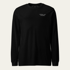 Black long sleeve tee with CARRIED, NOT CRUSHED on the upper left chest.