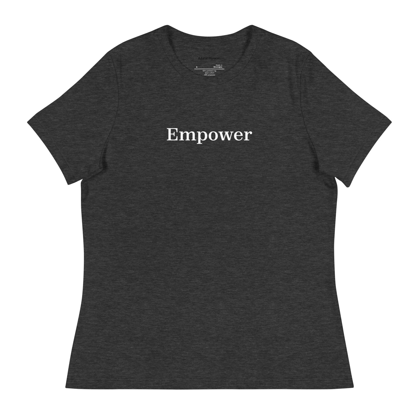 Empower Women's Relaxed Tee - Dark Grey Heather