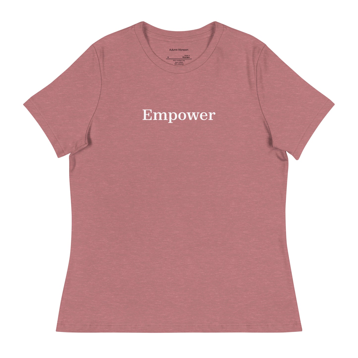 Empower Women's Relaxed Tee - Heather Mauve
