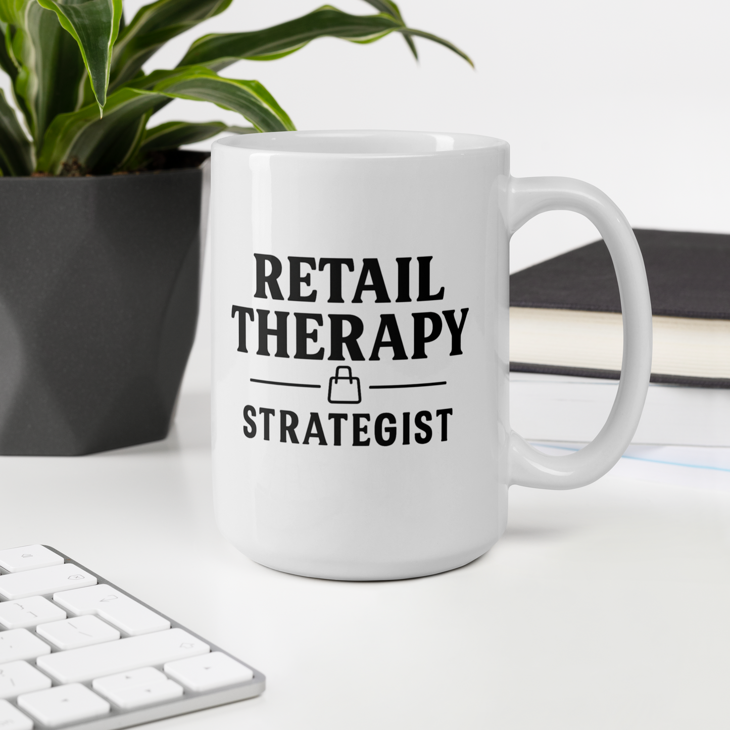 Retail Therapy Strategist White Mug