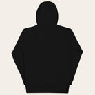 Black hoodie on a white background