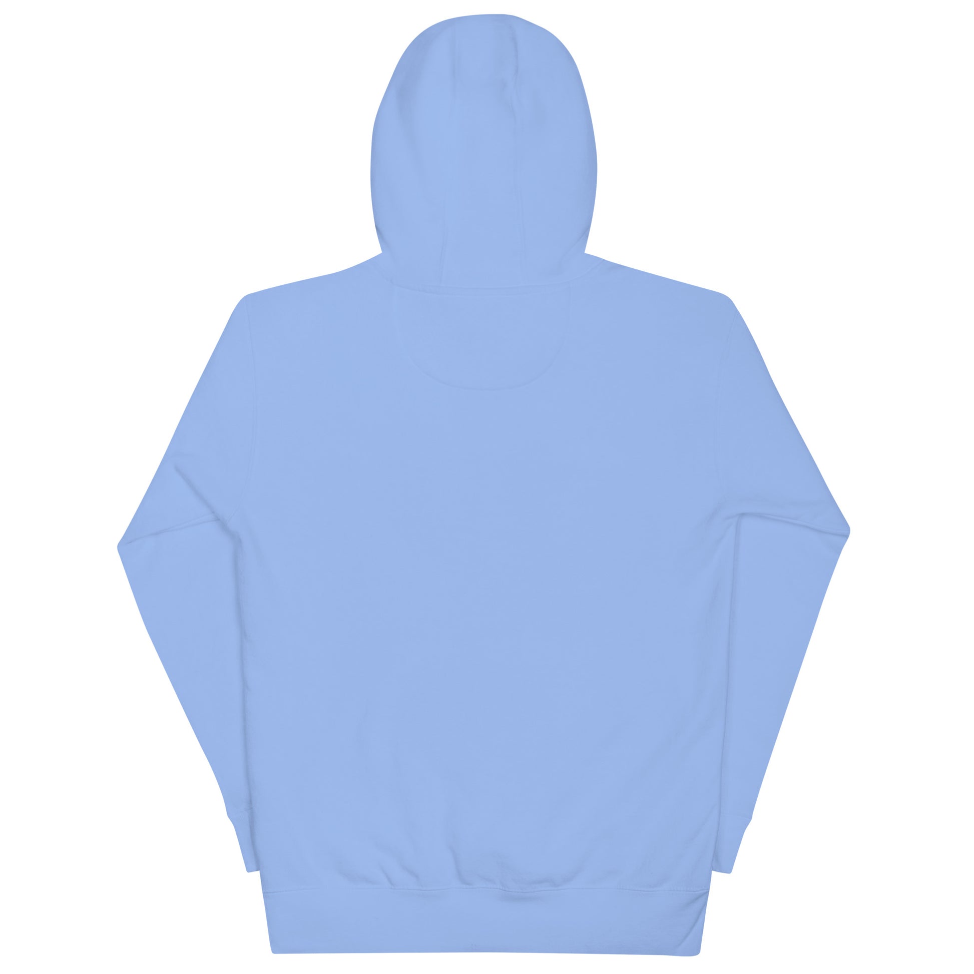 Light blue hoodie on a white background
