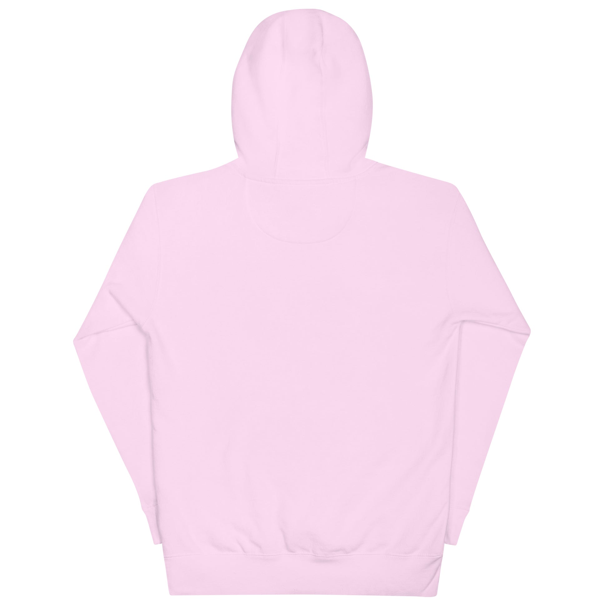 Light pink hoodie on a white background