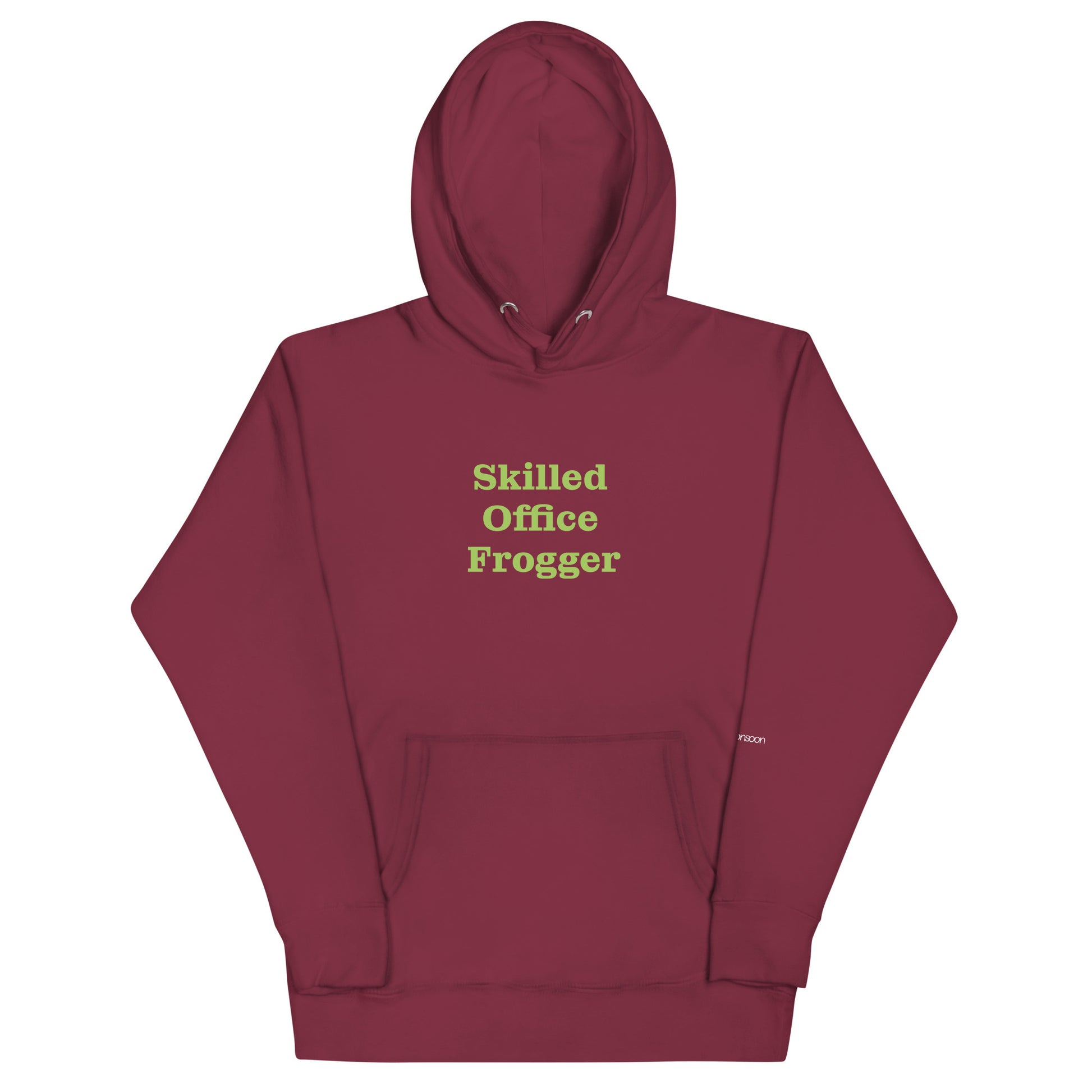 Skilled Office Frogger  Unisex Premium Pullover Hoodie - Maroon