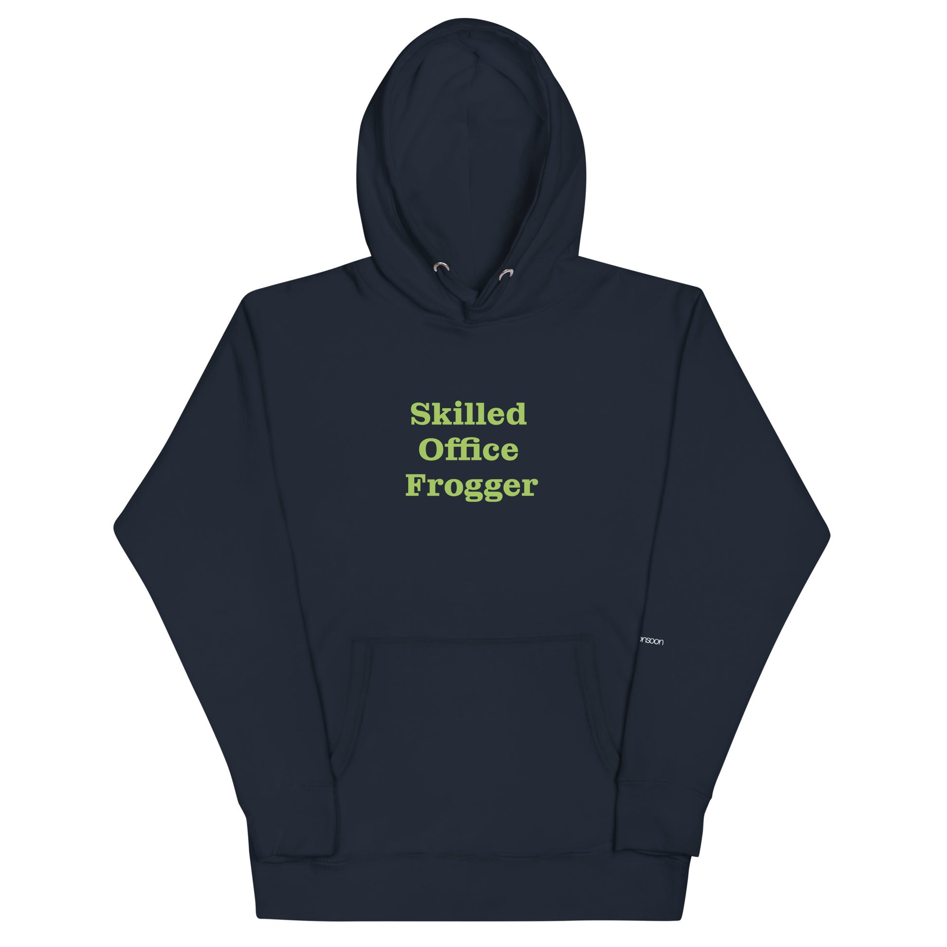 Skilled Office Frogger Unisex Premium Pullover Hoodie - Navy Blazer
