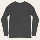 Dark gray long-sleeve shirt on a white background