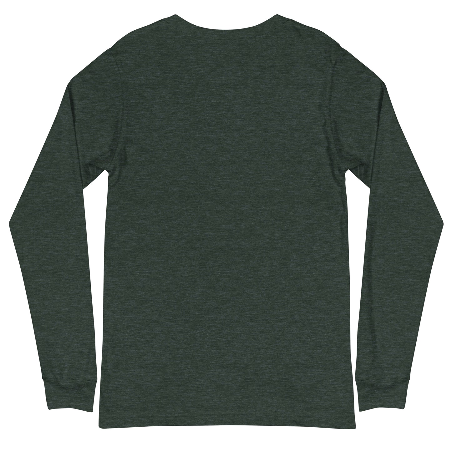 Dark green long-sleeve shirt on a white background
