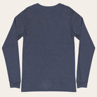 Blue long-sleeve shirt on a white background