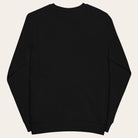 Black sweatshirt on a white background