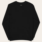 Black sweatshirt on a white background