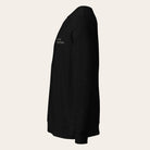 Brown sweatshirt with a logo on the sleeve against a white background