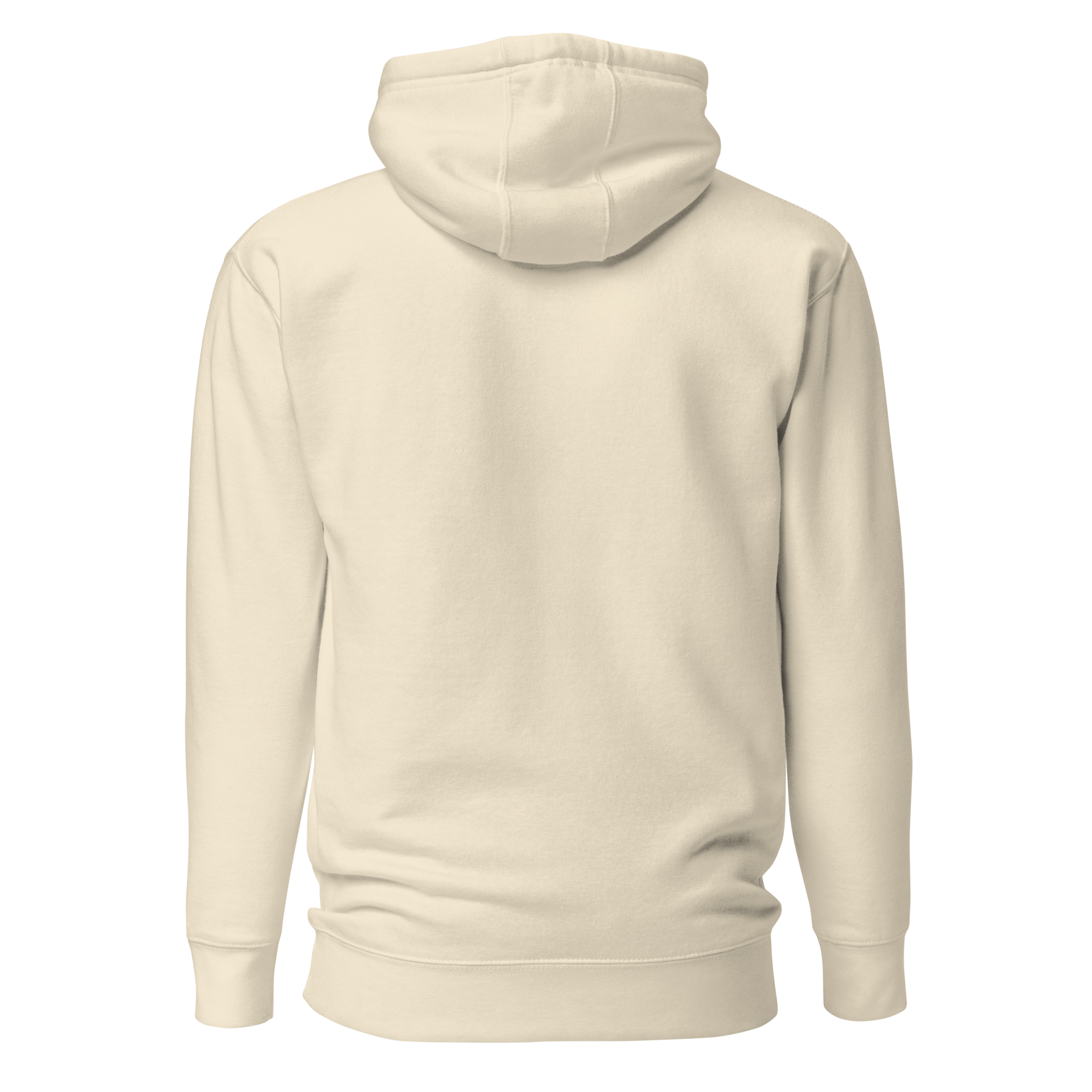 White hoodie on a white background