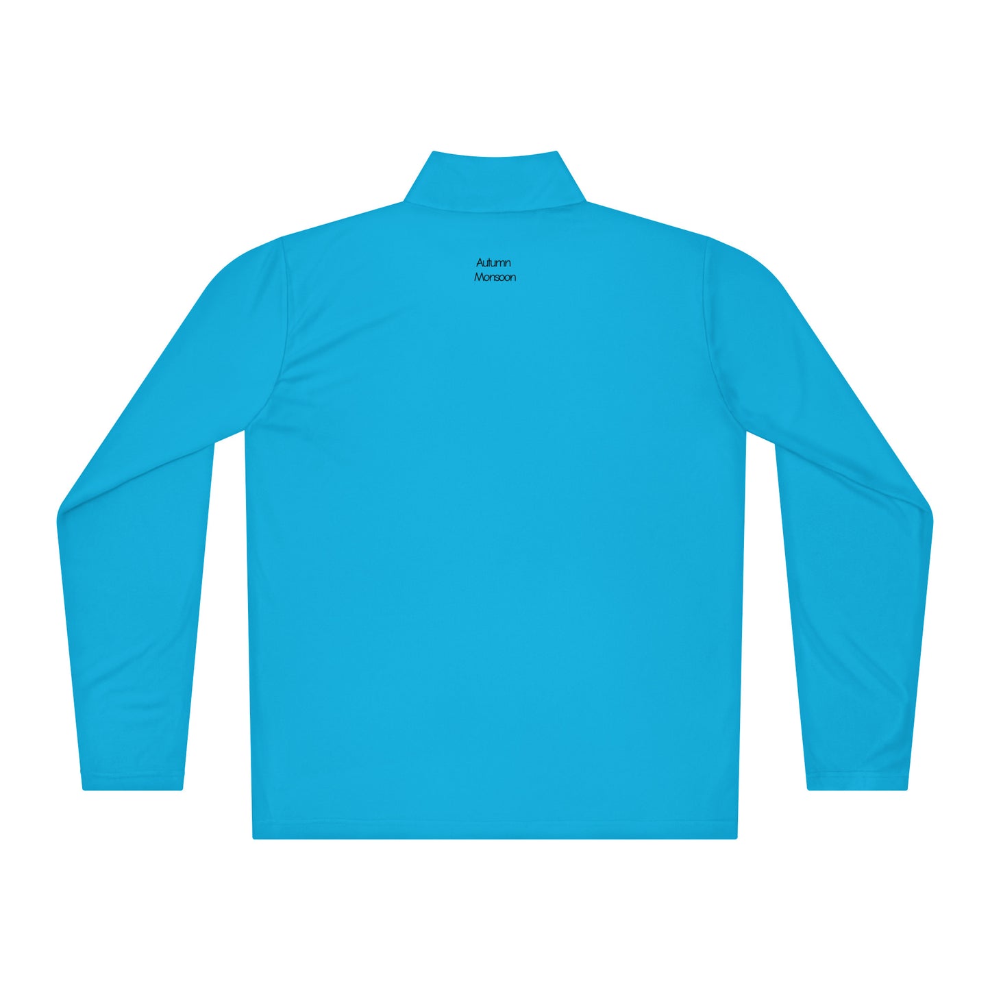 Blue long-sleeve shirt on a white background