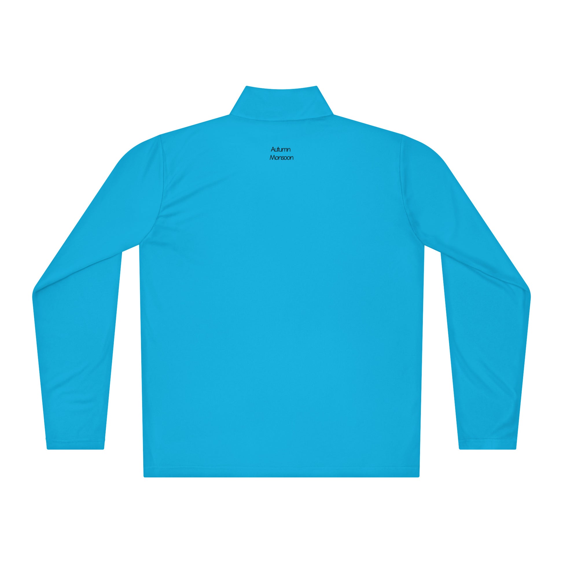 Blue long-sleeve shirt on a white background